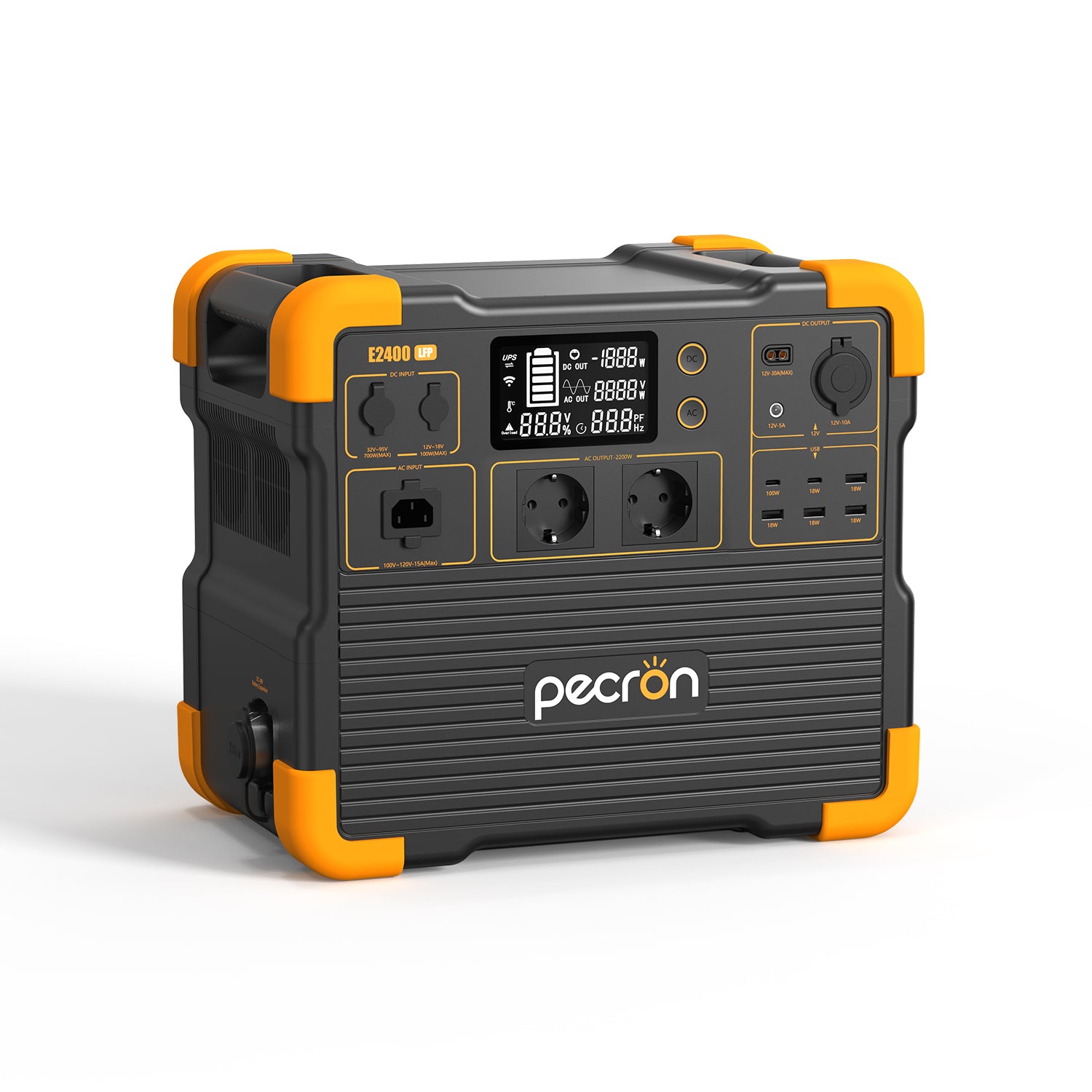 PECRON E2400LFP Udvidbar Power Station 2400W 2048Wh
