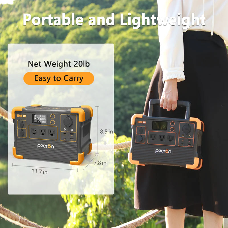 PECRON E600LFP - Letvægts power station (1200W | 614Wh)