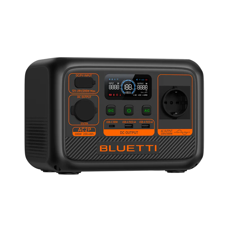 Bluetti AC2P – Zuverlässiges Kraftwerk (300 W, 230,4 Wh)