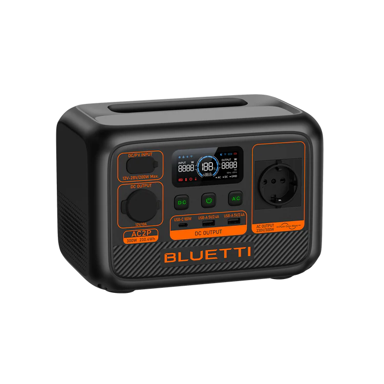 Bluetti AC2P – Zuverlässiges Kraftwerk (300 W, 230,4 Wh)