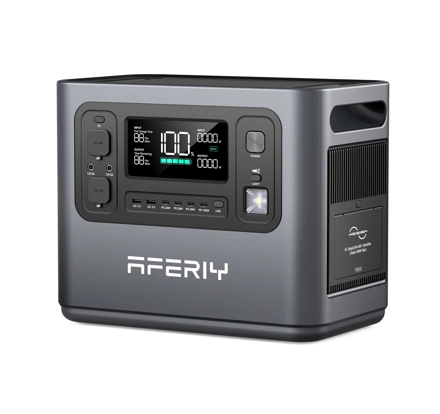 AFERIY P110-D Bärbar Kraftstation 1200W 960Wh