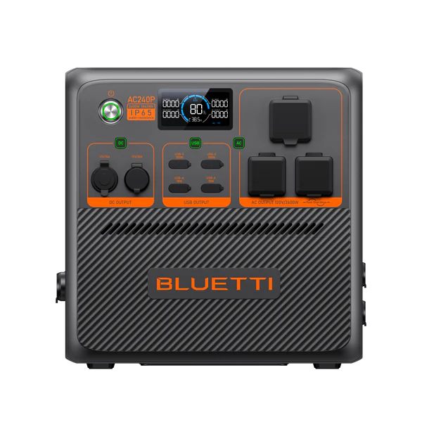 Bluetti AC240P - Pålidelig Power Station (2400W 1843Wh)