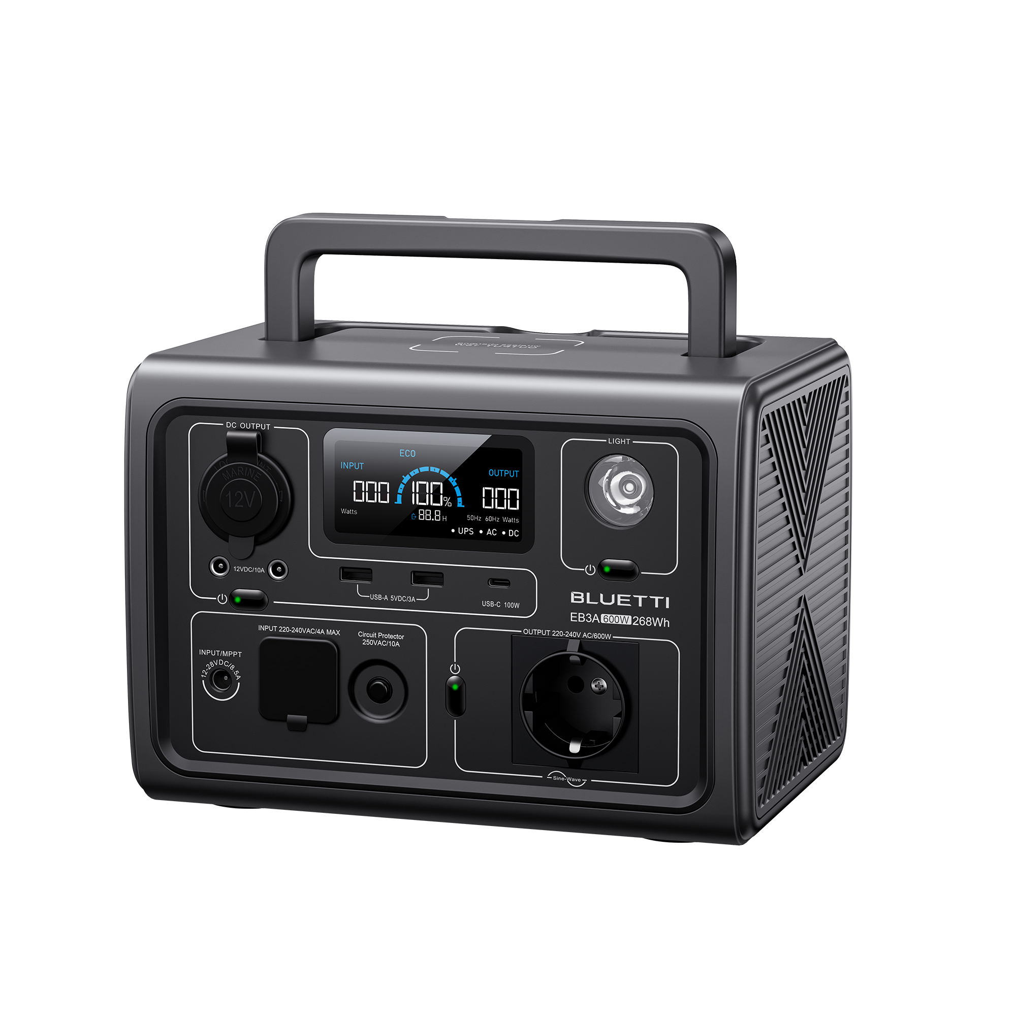 Bluetti EB3A – Zuverlässiges Kraftwerk für unterwegs (600W | 268Wh)