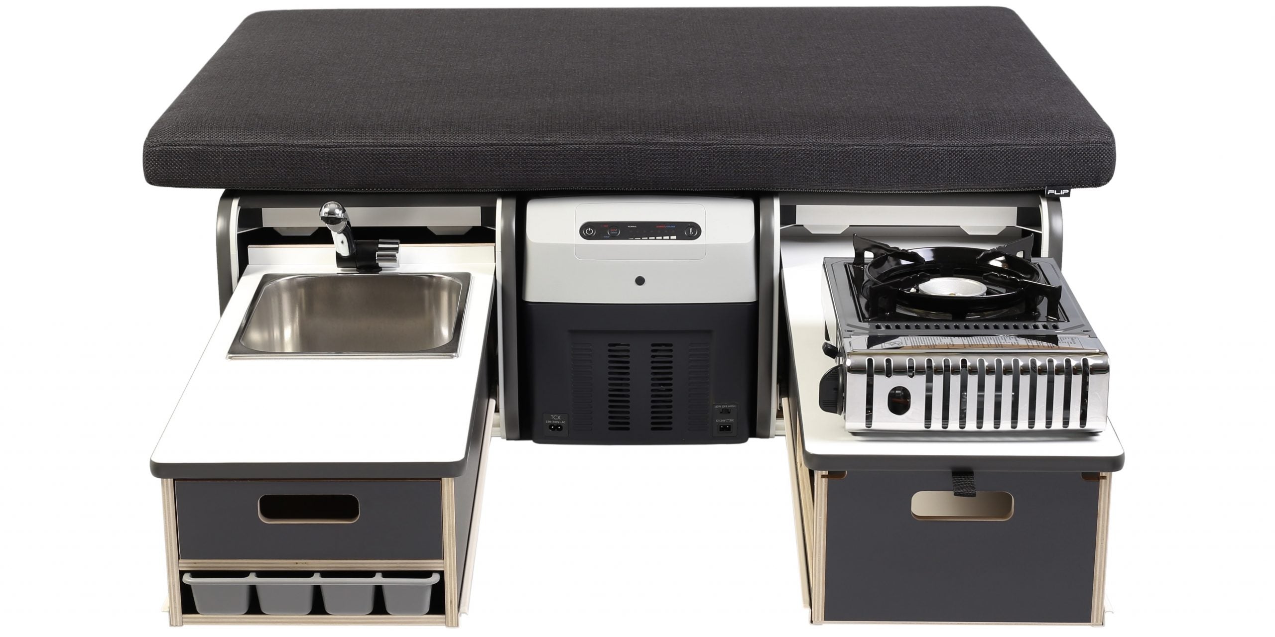 FLIP Camping Box - Luxurious Campervan Module