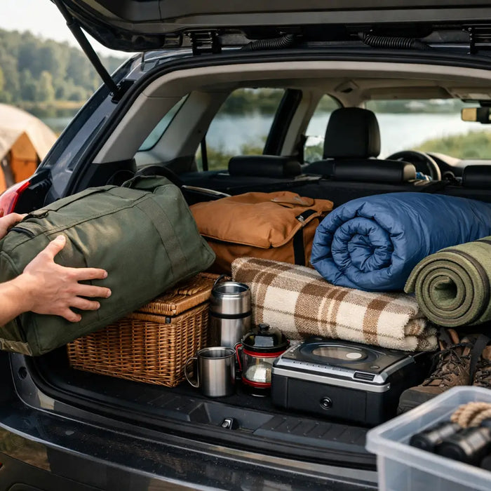 Pak bilen til weekendcamping: sådan gør du