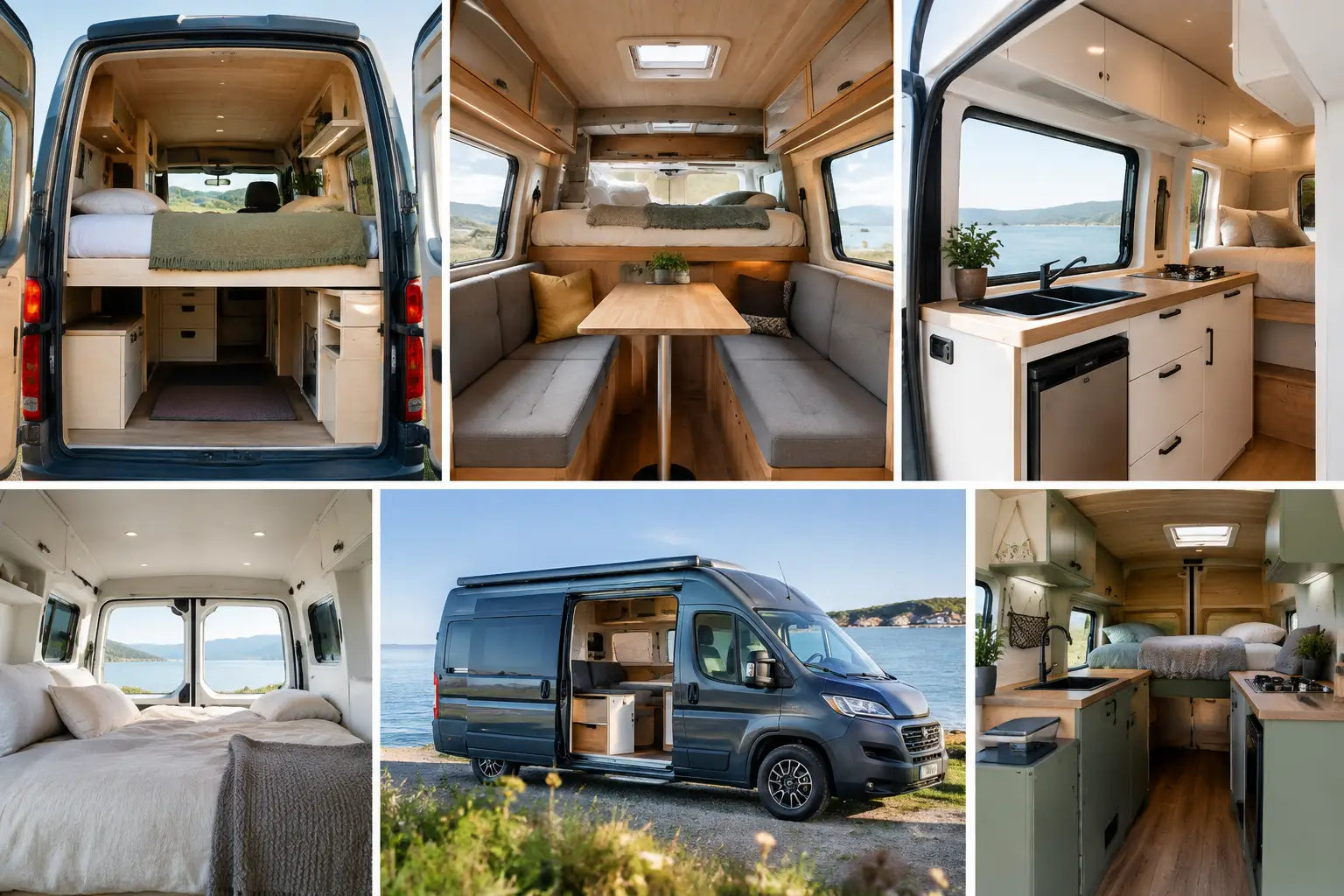 7 eksempler på små campervan indretninger