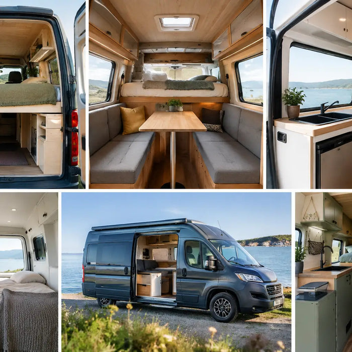 7 eksempler på små campervan indretninger