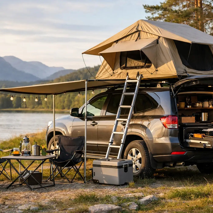 Sådan bygger du bilcamping setup