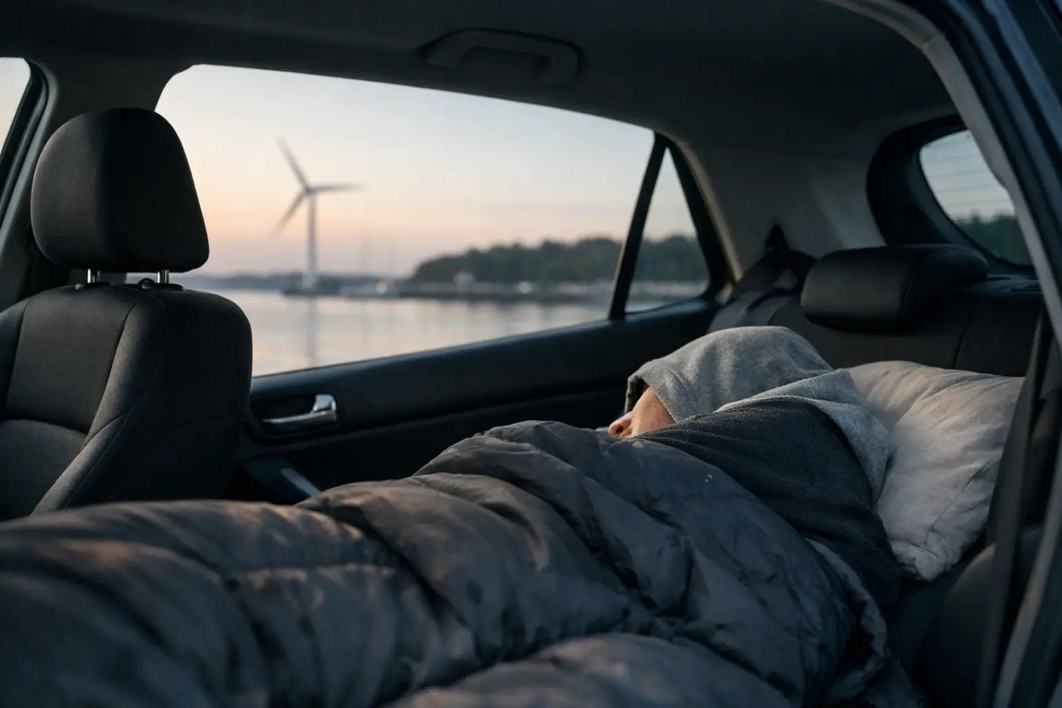 Må man sove i bilen i Danmark?