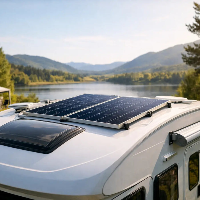 Solcellepanel til campingvogn strøm