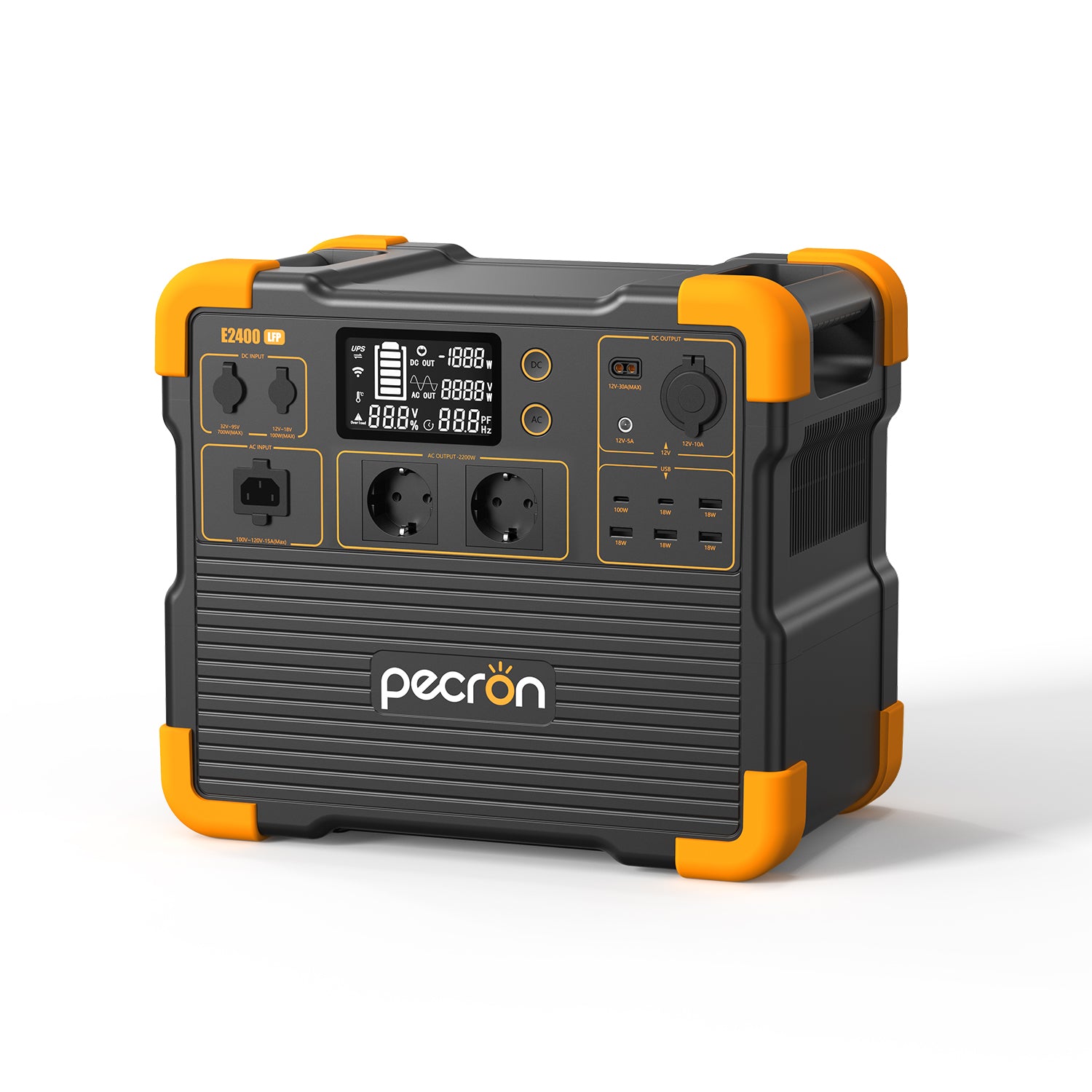 PECRON E2400LFP Udvidbar Power Station 2400W 2048Wh