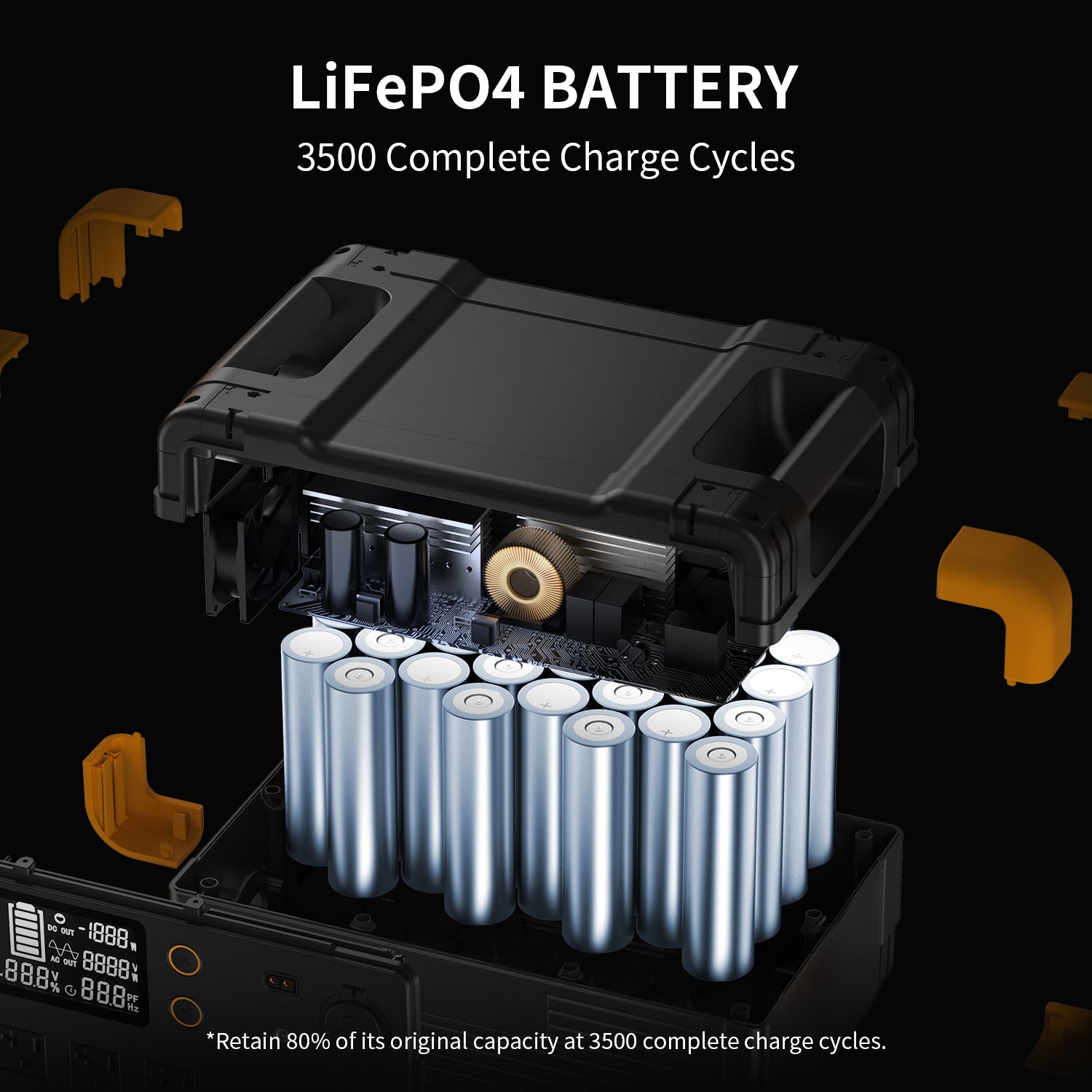 PECRON E2400LFP Udvidbar Power Station 2400W 2048Wh