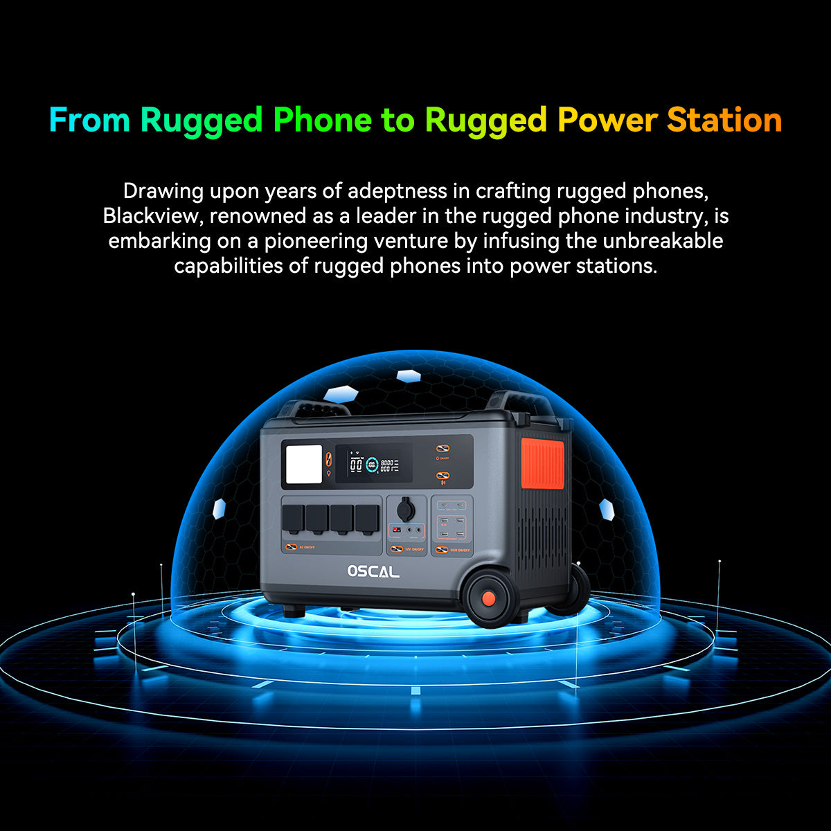 OSCAL PowerMax 6000 Power station (3600Wh to 57600Wh)