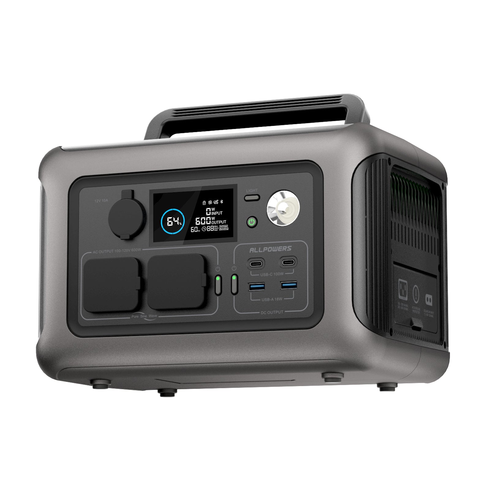 ALLPOWERS R600 Power Station 600W 299Wh LiFeP04 Battery