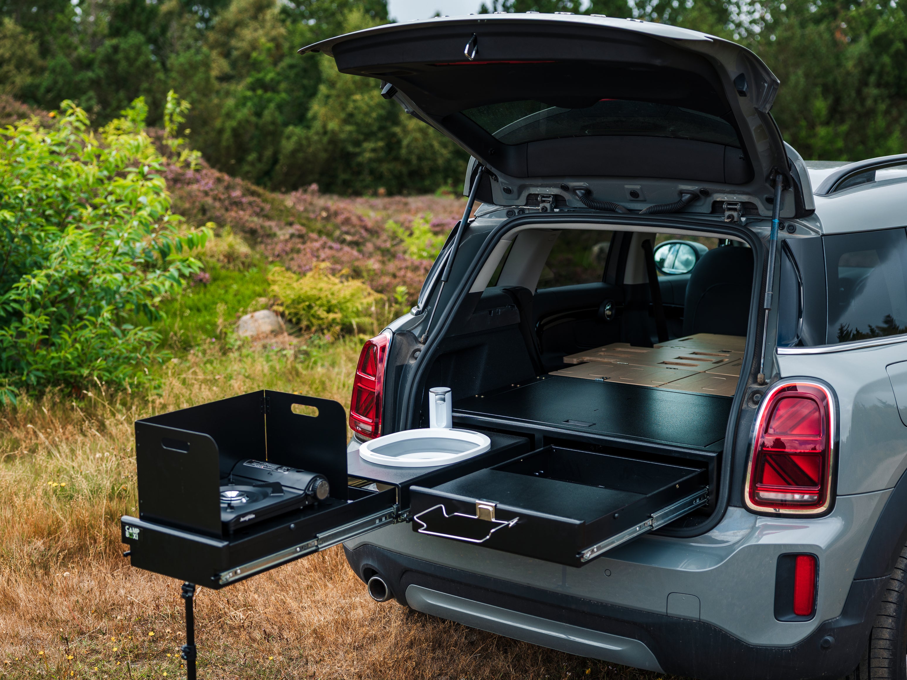 CampBoxi Kitchenfit - Allt-i-ett Camper Box för vardagsbilar