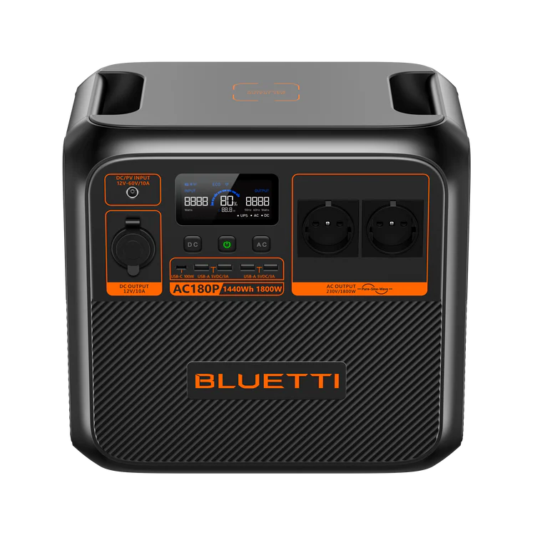 Bluetti AC180P - Pålidelig Power Station (1800W | 1440Wh)