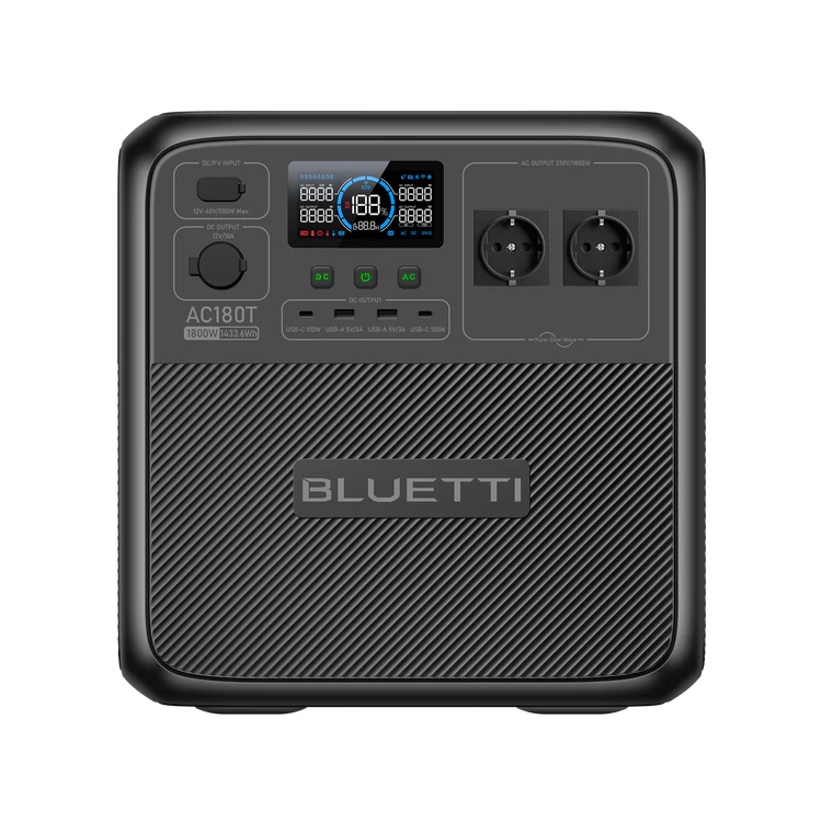 Bluetti AC180T - Pålidelig Power Station (1.800W 1.433Wh)