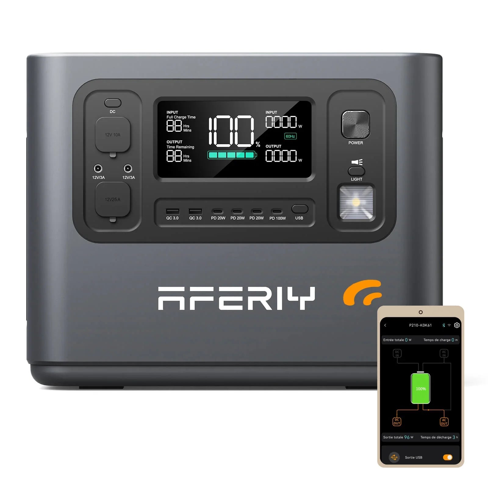AFERIY P110-E Transportabel Power Station 1200W 1008Wh