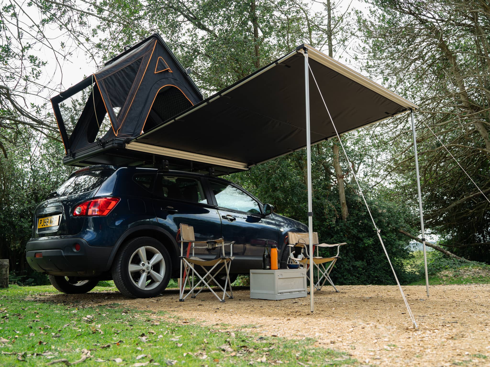 markise opsætning TentBox Universal Side Awning