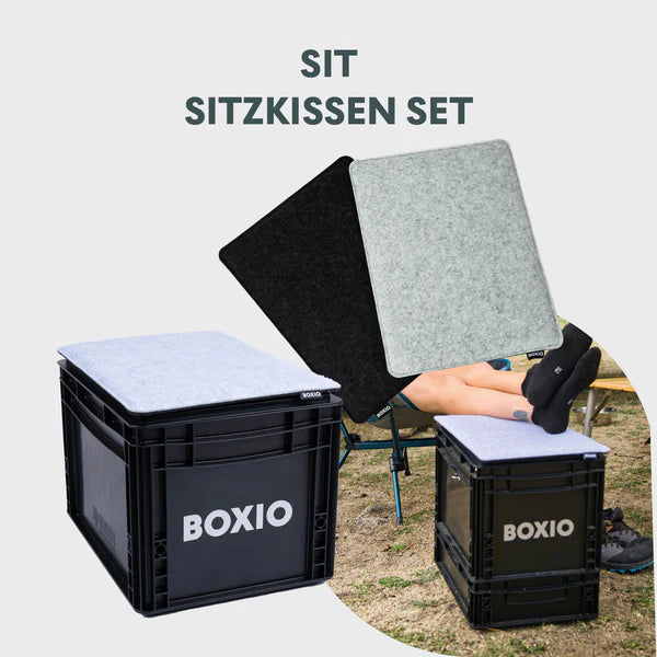 BOXIO - SANITARY: Komplettset mit Toilette, mobilem Waschbecken und Zubehör