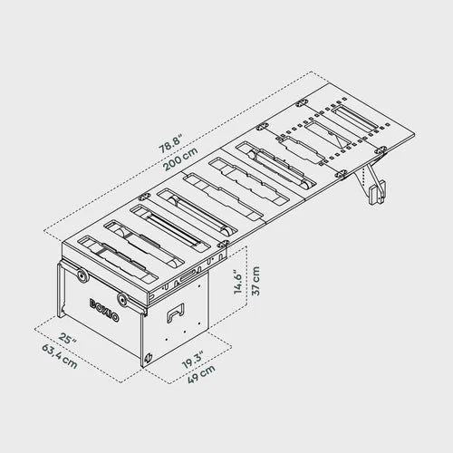 BOXIO RACK BOX + BED BUNDLE