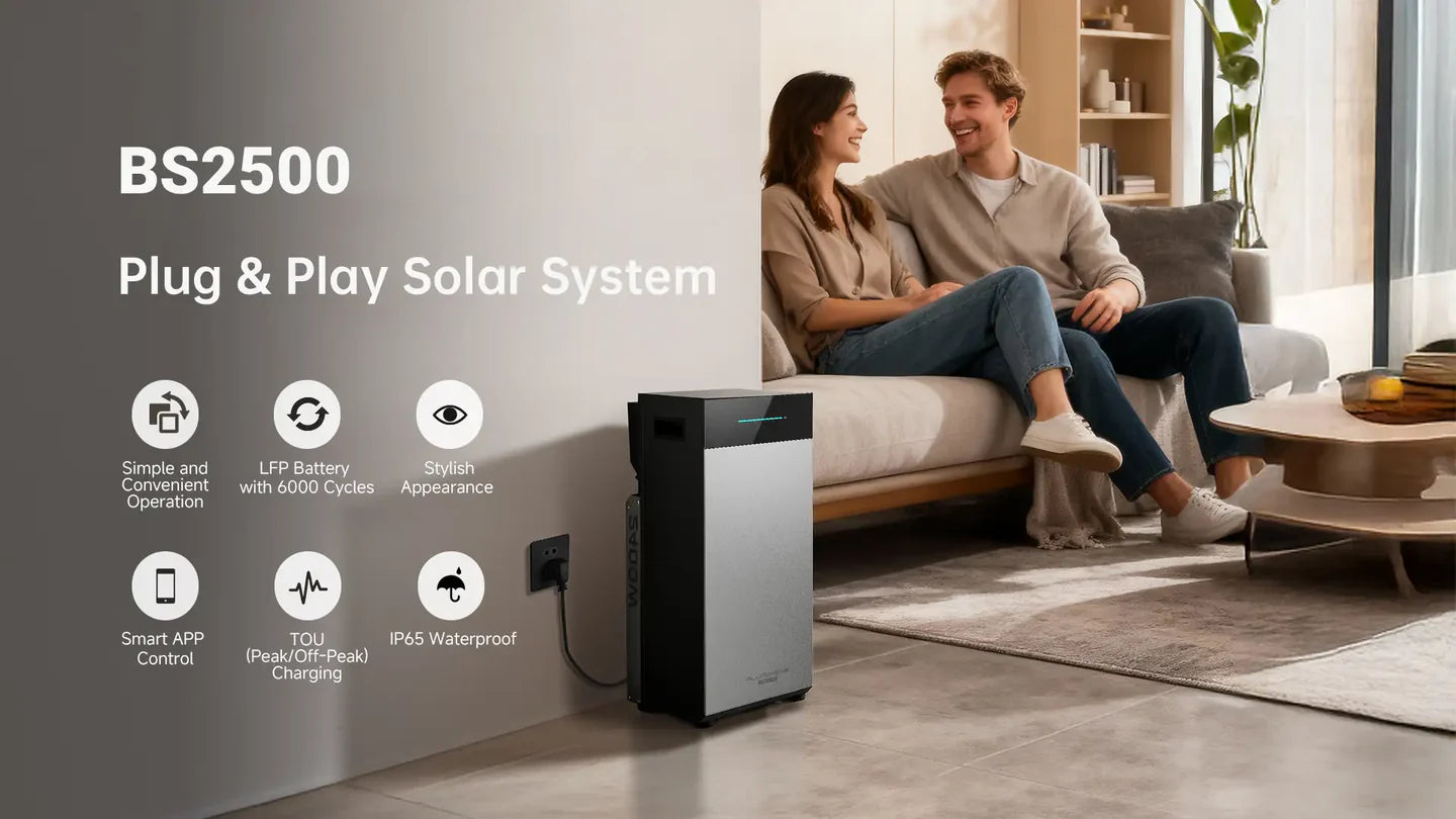 ALLPOWERS BS2500 PRO Plug-and-Play smart energilagring til hjemmet