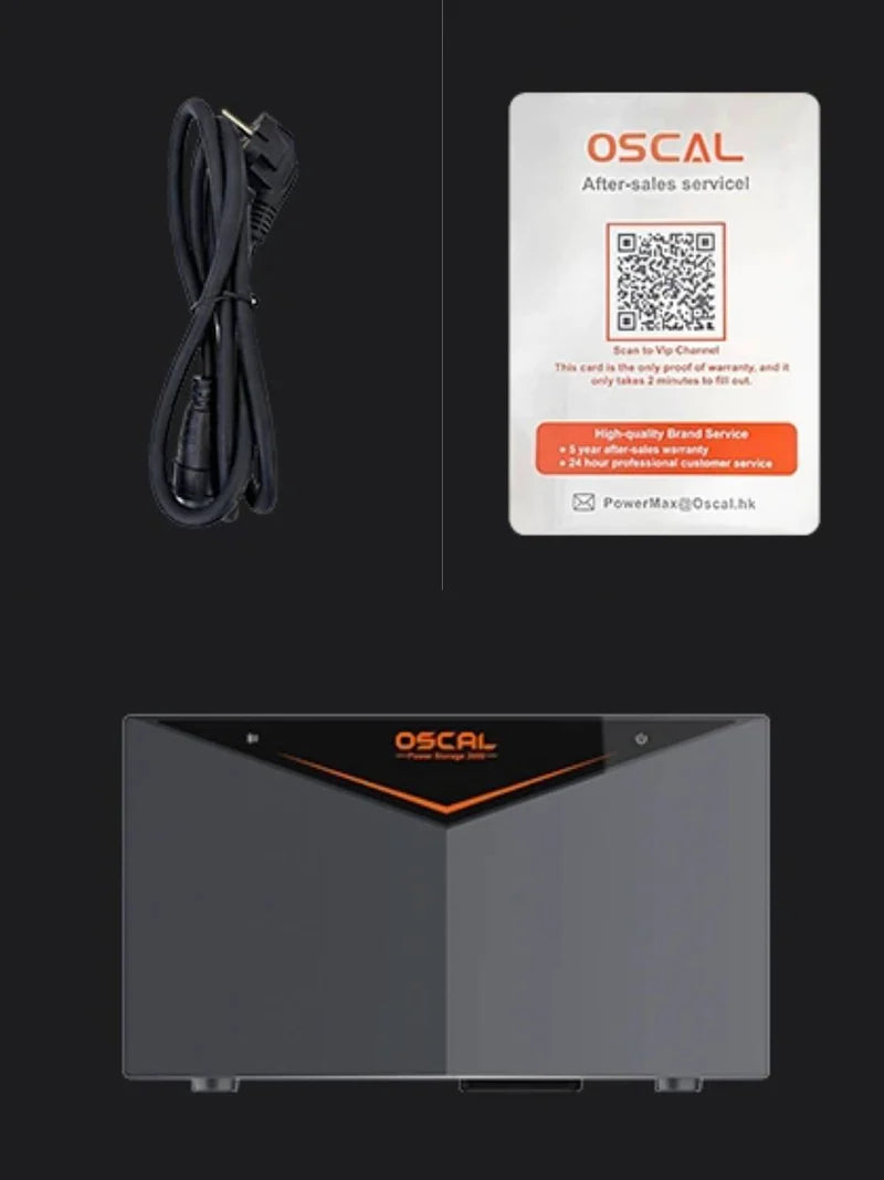 OSCAL Power Storage 2000 Allt-i-ett balkongsolcellssystem med 2400W ineffekt