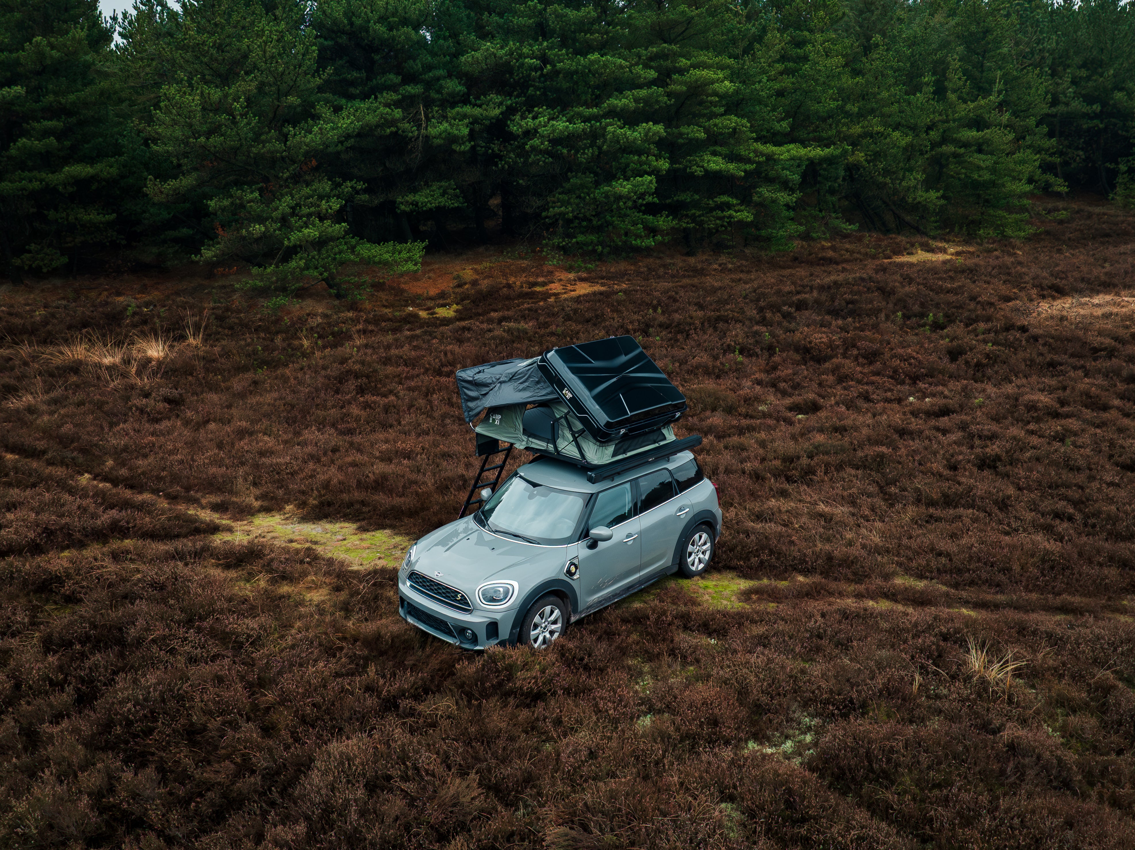 CampBoxi Nest 160 roof tent - All-in-one roof tent | Hydraulic opening | integrated window bars | comfort mattress