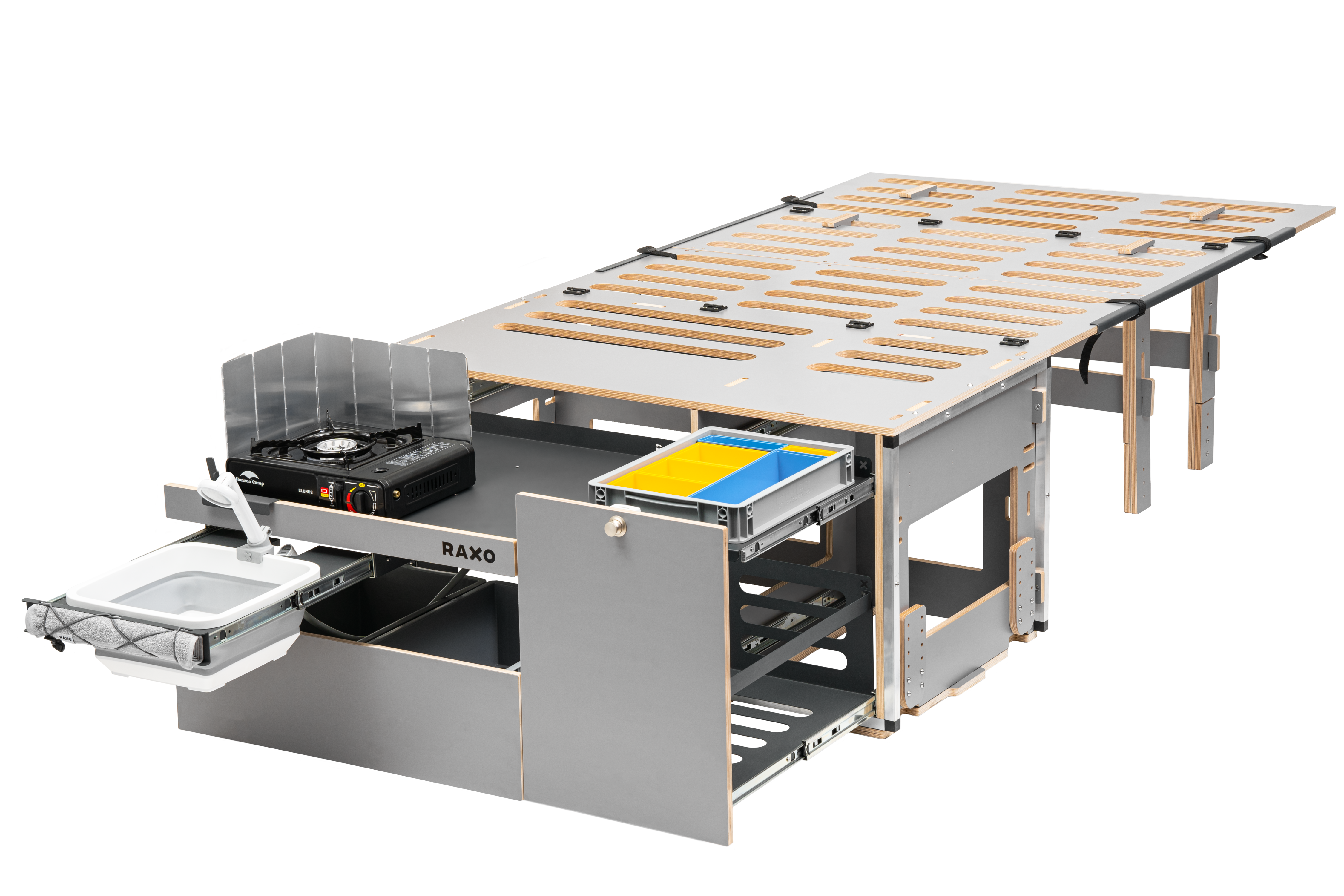 RAXO Base Campervan-Modul – Verwandeln Sie Ihr Auto in einen komfortablen und funktionalen Campervan