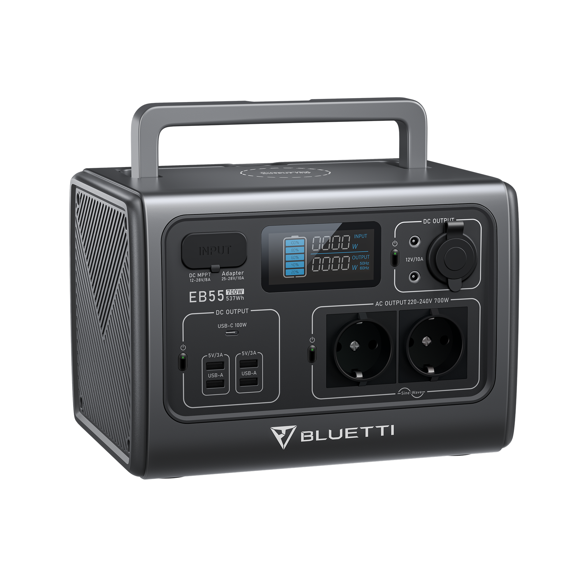 Bluetti EB55 700W 537Wh - Portable Power Station for any purpose