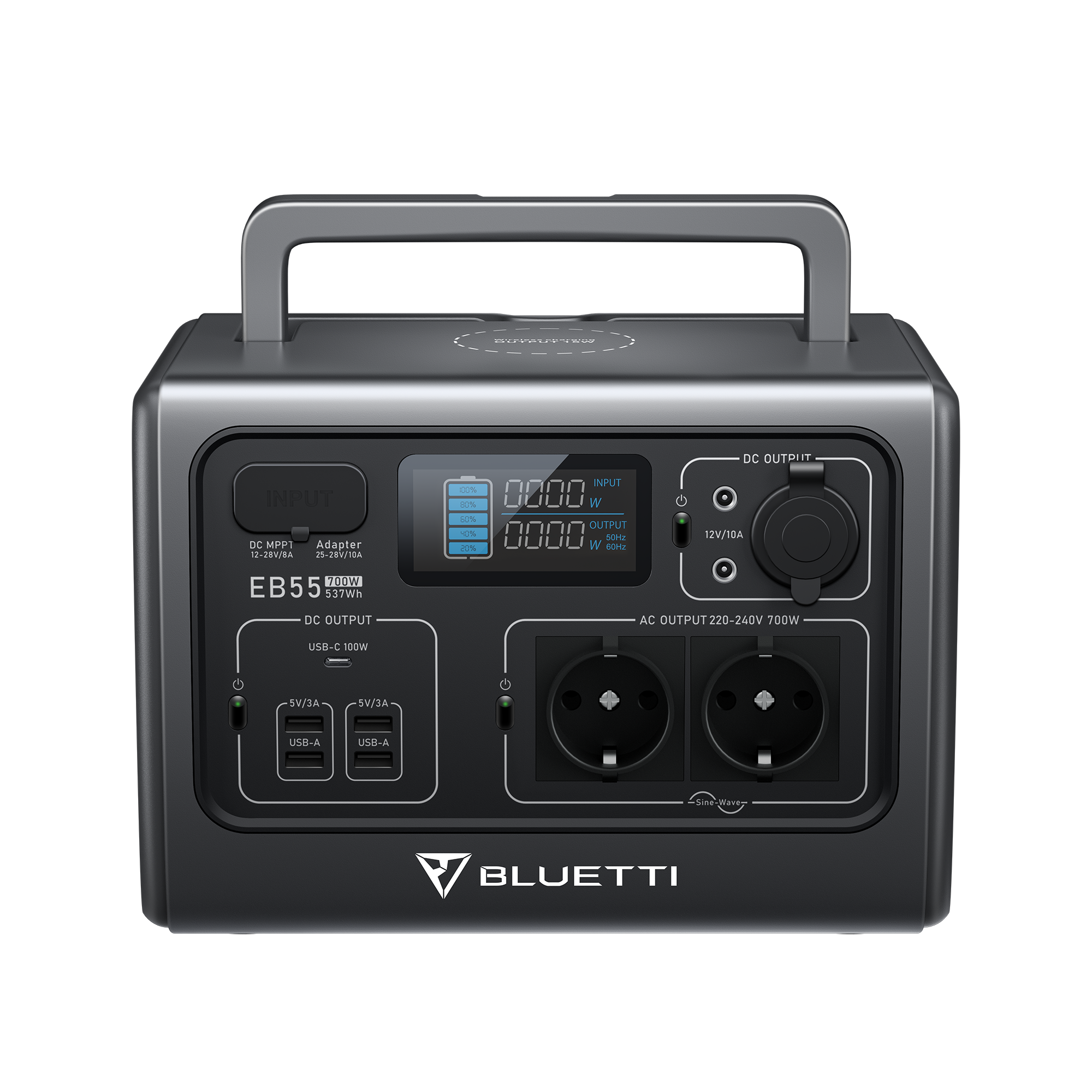 Bluetti EB55 700W 537Wh - Portable Power Station for any purpose