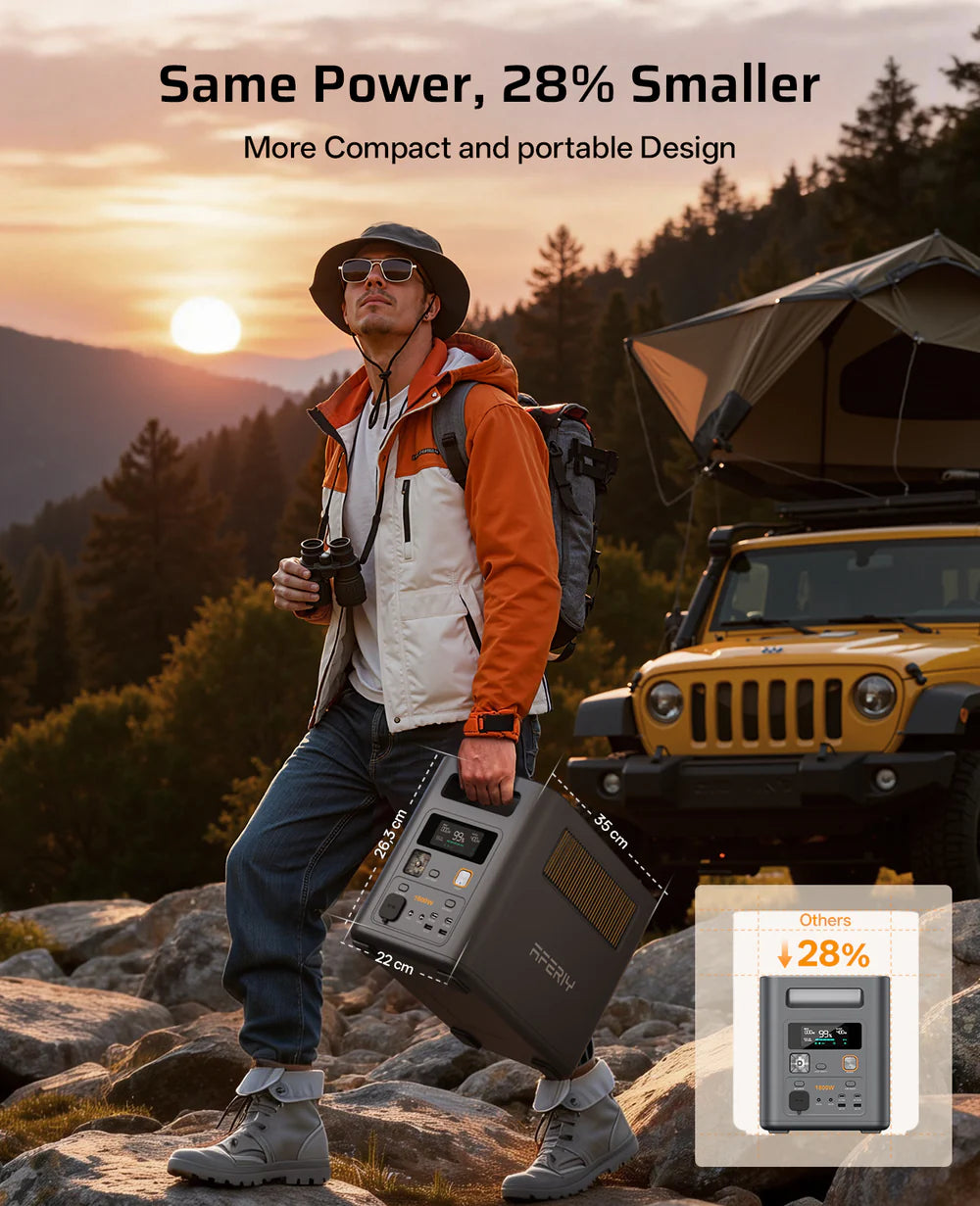 AFERIY Nomad1800 Pro P180 Power Station | 1800W 1024Wh-5120Wh