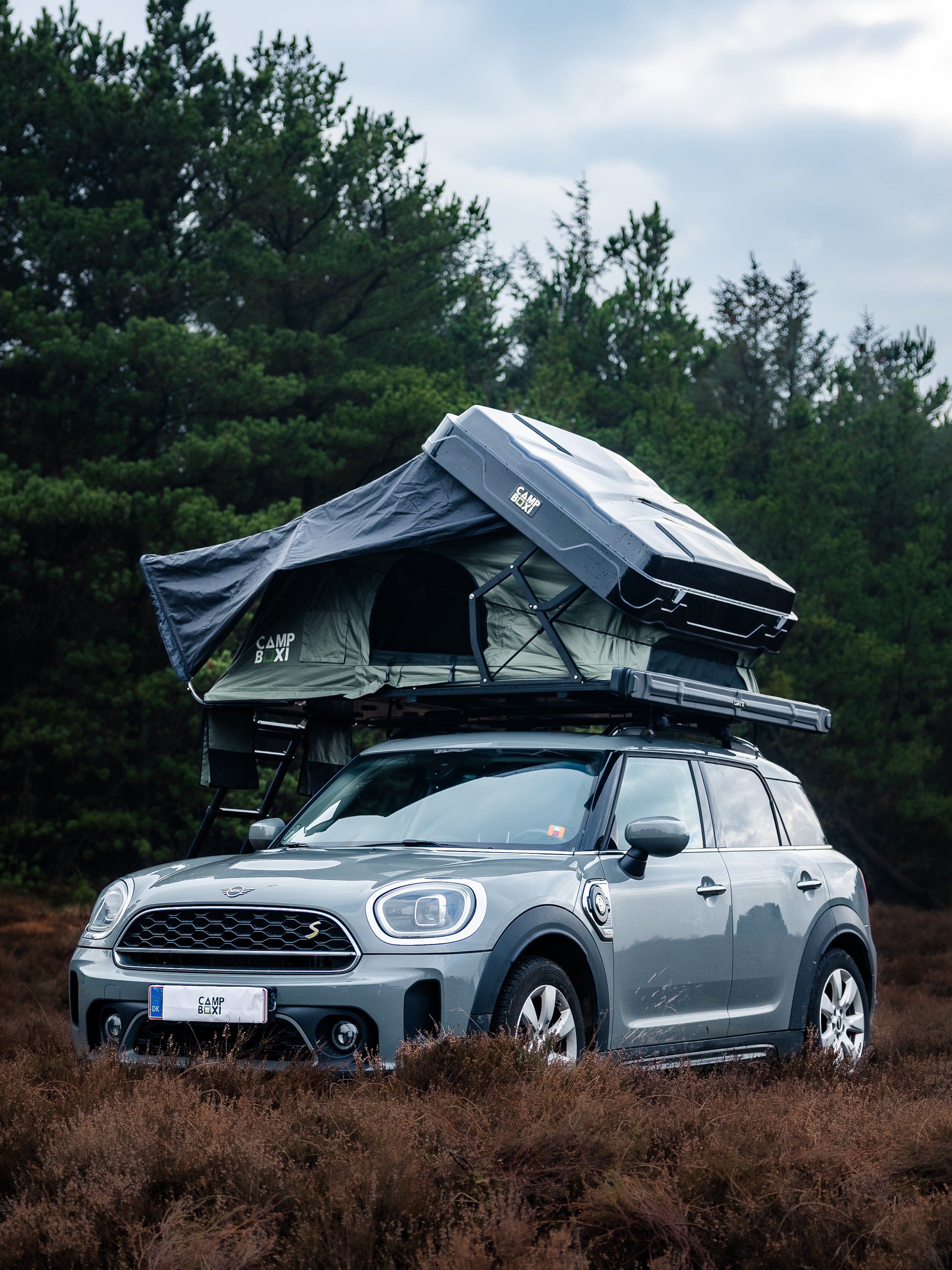 CampBoxi Nest 160 roof tent - All-in-one roof tent | Hydraulic opening | integrated window bars | comfort mattress