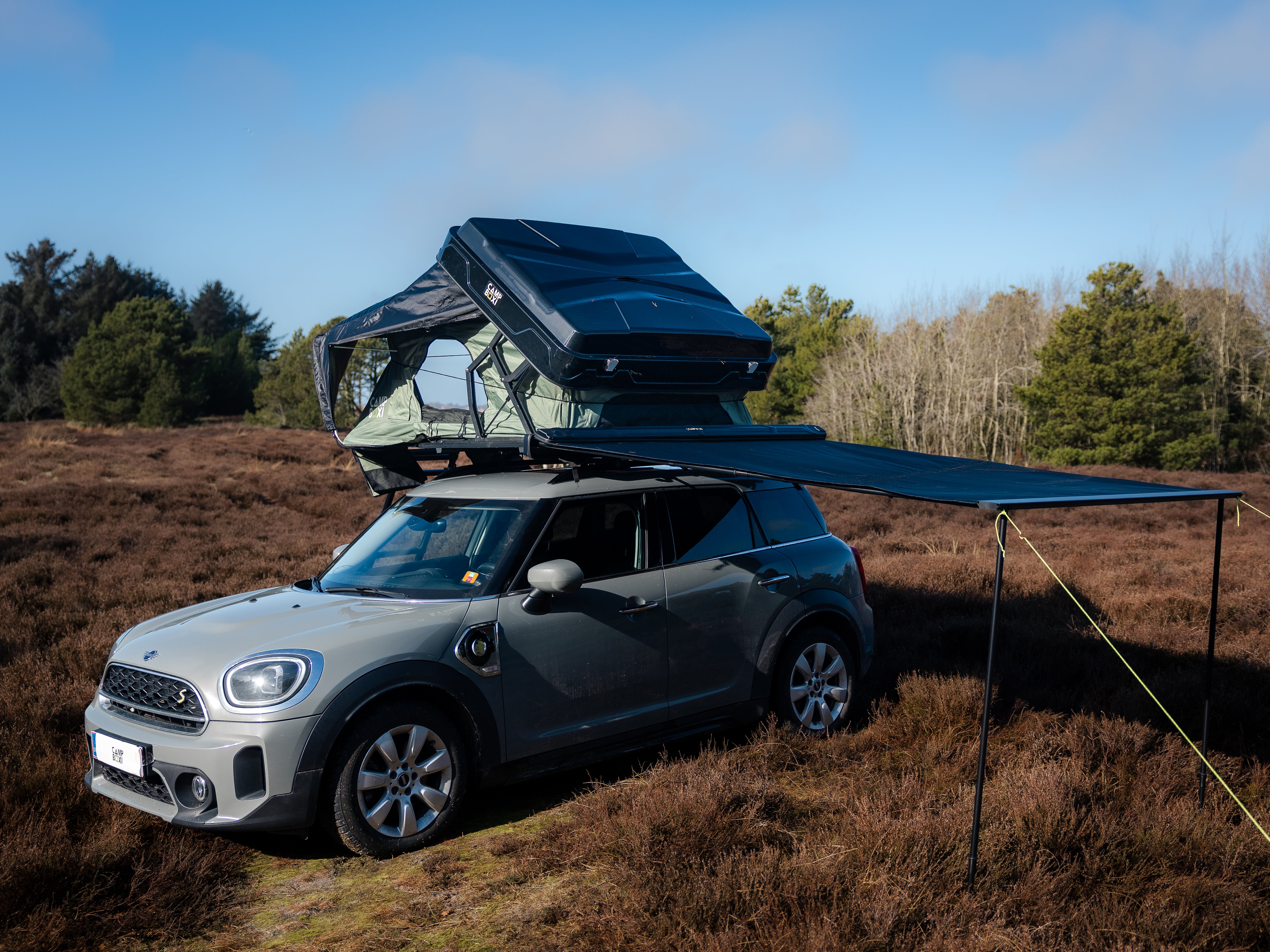 CampBoxi Nest 160 roof tent - All-in-one roof tent | Hydraulic opening | integrated window bars | comfort mattress