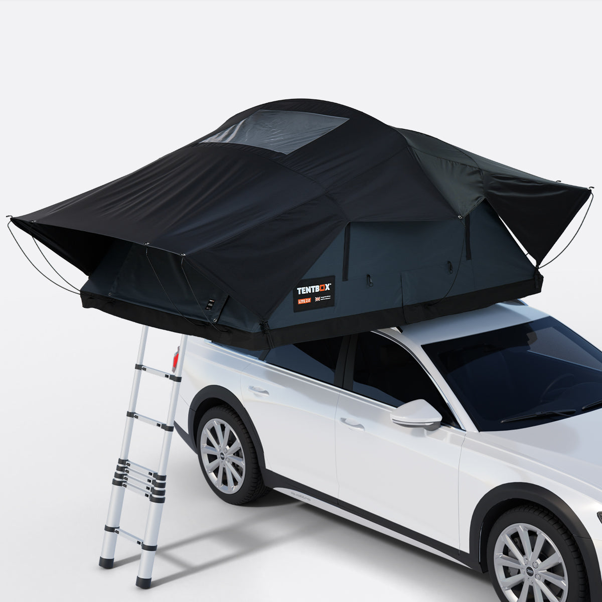 TentBox Lite XL – großes Familien-Dachzelt für 4 Personen 