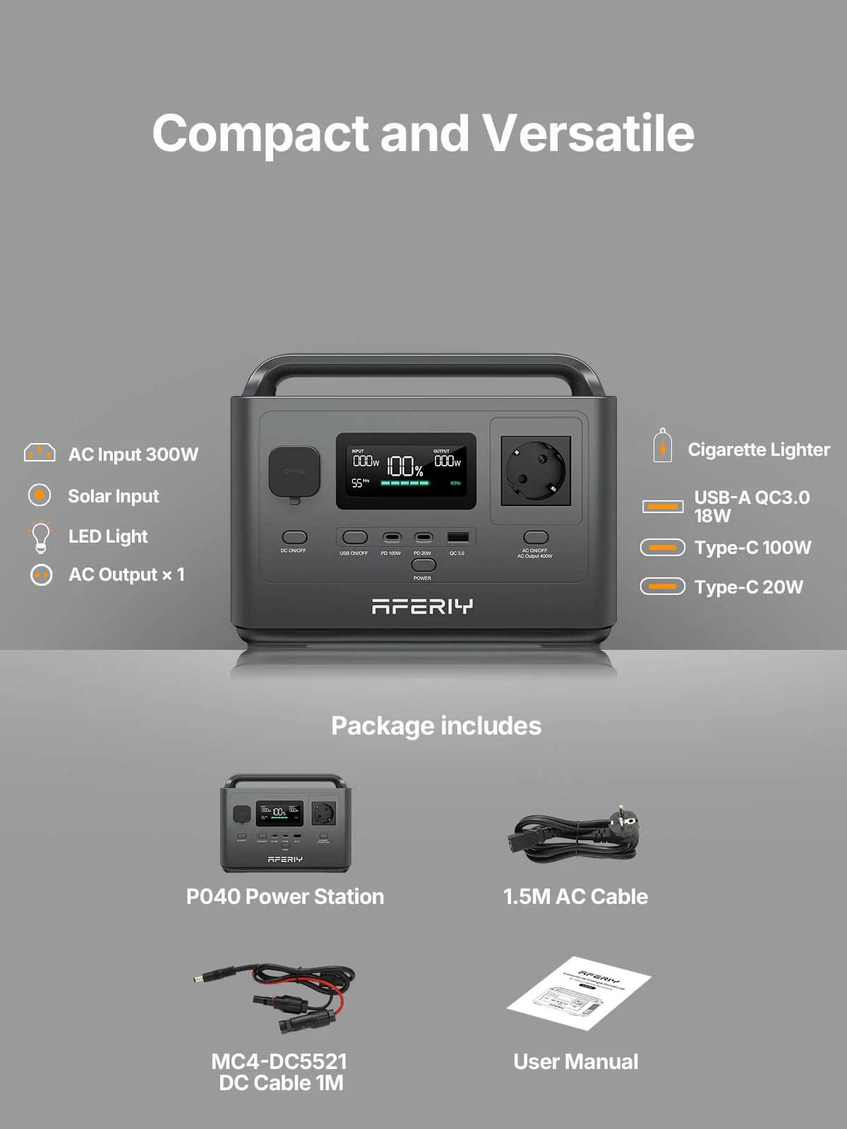 AFERIY P210 Portable Power Station 2400W 2048Wh
