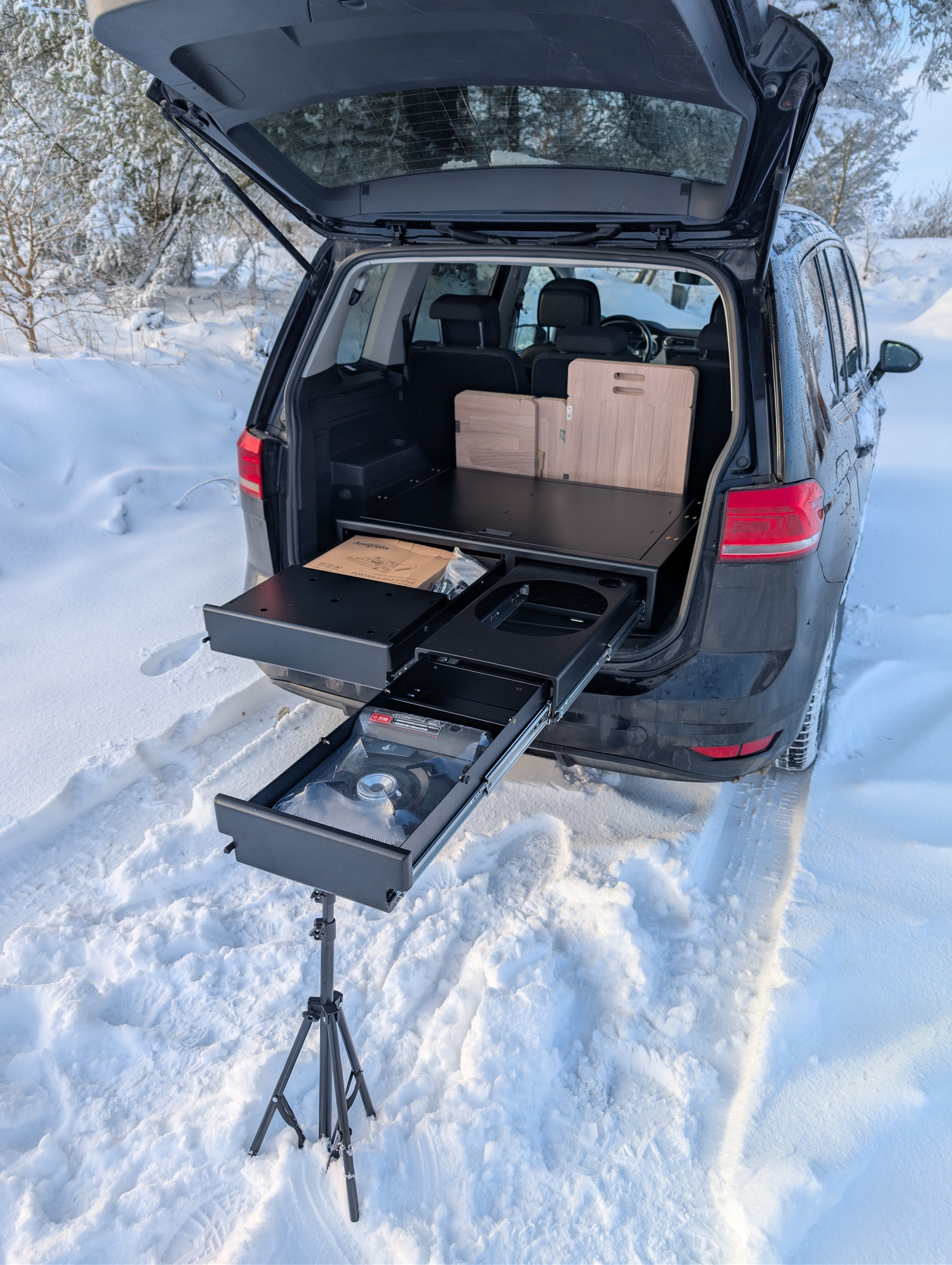 CampBoxi Kitchenfit - Alt-i-ét Campervan Modul til hverdagsbiler