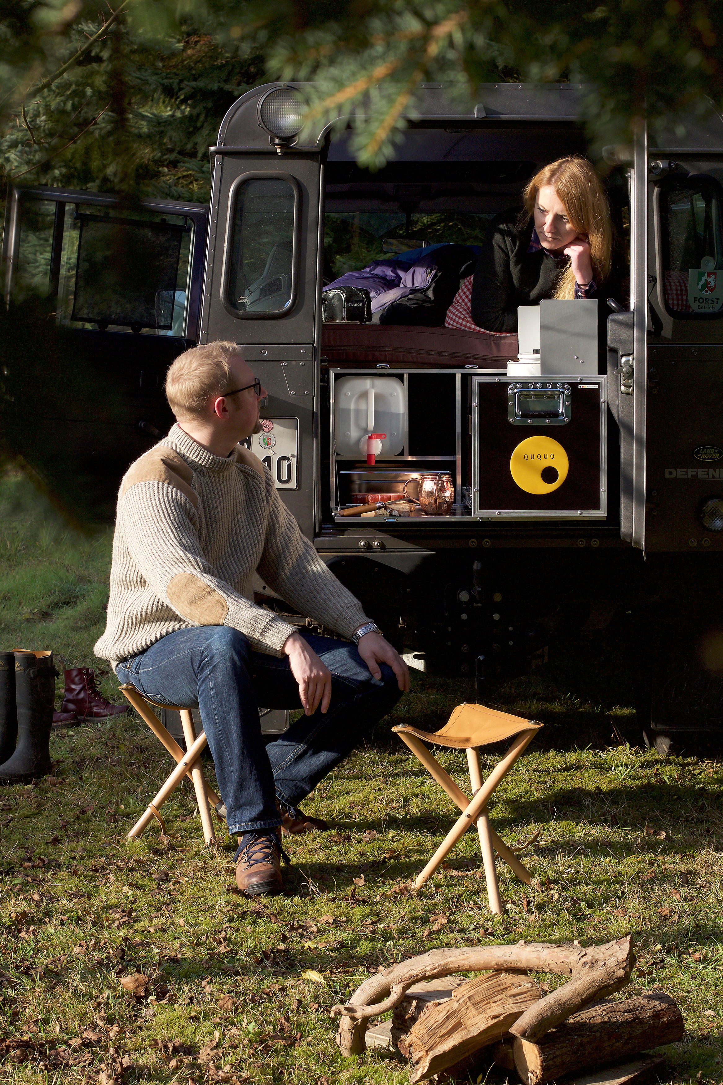 QUQUQ D-Box - Campervan modul til Landrover Defender