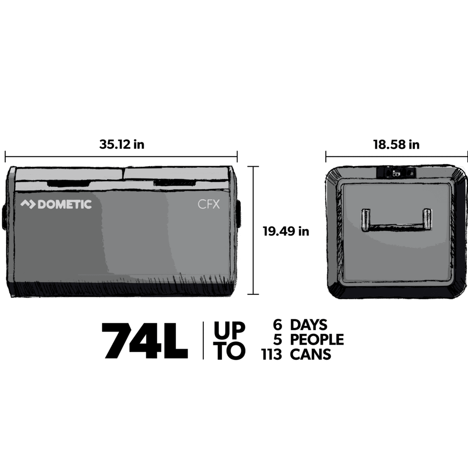 Dometic CFX3 75DZ Doppelkühler/Gefrierschrank