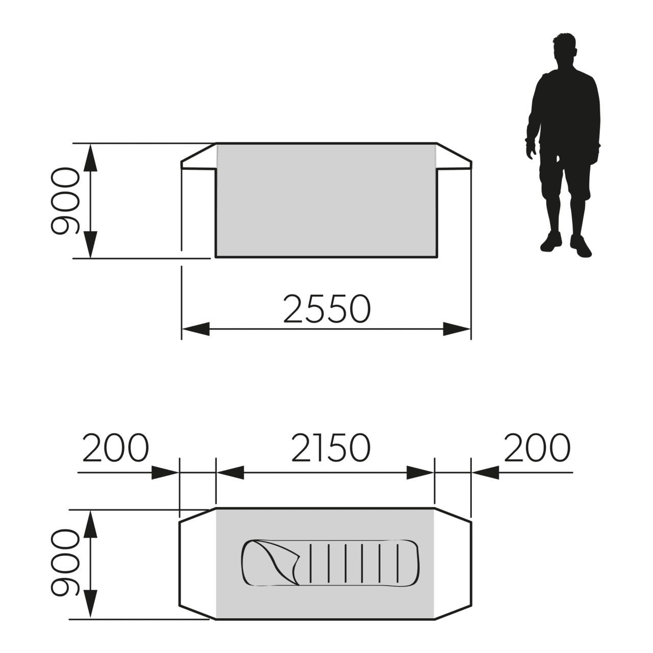 Dometic Pico FTC 1X1 TC - Inflatable swag tent 